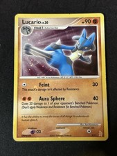 2007 Pokémon Lucario LV.30 3/11 Holo Promo Card DP Trainer Kit: Vintage picture