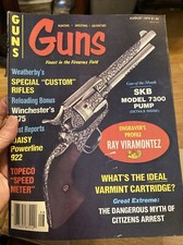 Vintage August 1979 Guns Magazine Weatherby's Custom Rifles Reloading Wil .375 picture