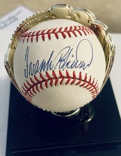 Frank Robinson Signed Official American League Baseball Ball Qube Included  picture