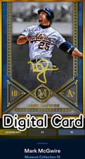 Topps Bunt Digital Mark McGwire Museum Collection 19 10cc *Read Description* picture