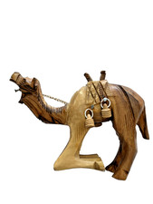 Vintage Olive Wood Camel Kneeling From The Holy Lands Nativity Camel picture