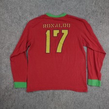 Vintage Portugal T Shirt Mens Medium Nike Long Sleeve Ronaldo 17 Jersey Football picture