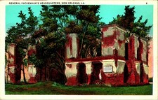 General Packenham Headquarters New Orleans LA UNP WB Postcard E11 picture