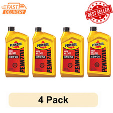 4 Pack Pennzoil SAE 5W-30 Automotive Oil for High Mileage Vehicles picture