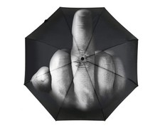 DS. DISTINCTIVE STYLE Middle Finger Umbrella Funny Folding Creative picture