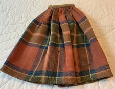 Antique Doll Apron, Antique Woven Coverlet Wool Fabric Folk Art By Sarah Havener picture