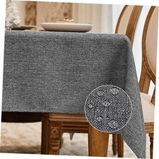 Rectangle Table Cloth Waterproof Gray 63