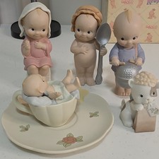 Very Rare Enesco Kewpie Pageant Nativity Set  6 piece set picture