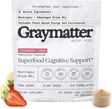 Graymatter Bright Mind Cognitive Support Drink Mix Strawberry Lemon picture