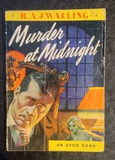 Murder at Midnight R.A.J. Walling Avon NN 16 1944 Vintage Mystery Crime Noir picture