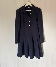Boden Dress 8 Petite P Blue Knee Long Sleeve Preppy picture