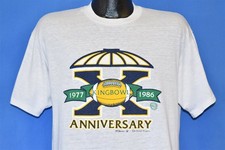 vintage 80s KINGBOWL X ANNIVERSARY 1977-86 HIGH SCHOOL FOOTBALL BOWL t-shirt XL  picture
