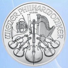 ⭐️2011 Austria Vienna Philharmonic 1 oz .999 Fine Silver Coin.  Brilliant Unc.⭐️ picture