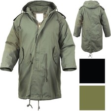 Military M-51 Fishtail Parka Hooded Army Field Winter Jacket Long Tail Trench picture
