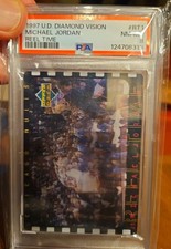 RARE 1997-98 Upper Deck Diamond Vision -Reel Time - Michael Jordan PSA 8 Pop 19 picture