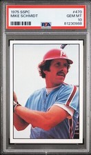 1975 SSPC — Mike Schmidt — 3rd YR — 💎 MINT PSA 10 — NEW — reholder’d (May 2025) picture