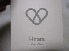 Hears CLEAR GLASS Premium earplugs Noise Reduction 17 decibels 25 dB NIB DMG BOX picture