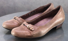 Clarks Collection Women's Comfort Loafers Shoes Size 7.5 Leather Snake Print picture