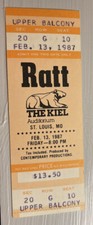 RATT POISON JOAN JETT RARE UNUSED CONCERT TICKET ST. LOUIS, MO 02/13/1987 picture