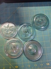 GLASS LIDS FOR WIRE BALE JARS  FITS  BALL-IDEAL-ATLAS CANNING JARS picture
