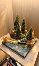1:64 Off Road Forest River Diorama Handmade Camping Scene Diecast Display picture