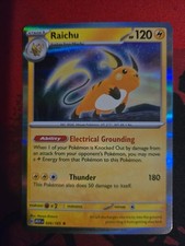 Raichu 026/165 SV: Scarlet & Violet 151 Holo Rare Pokemon NM picture