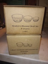 2005 Boyd’s Bear 3 Piece Nesting Bowl Lot Of 2 Sets Colleen's & Meadow's Rare picture