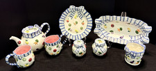 Vtg 1993 & 94 Fitz & Floyd Petits Vegs 9-Pc Set-Pristine Display-Kept Collection picture