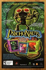 2005 Psychonauts PS2 Xbox PC Vintage Print Ad Authentic Official 13x19 Poster picture