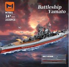 M7001 1:300 Japanese Yamato Battleship Building Blocks Set, 2569 Pieces WWII ... picture