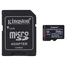 Kingston 256GB Canvas Select Plus microSDXC w/Adapter - A1 C10 U3 V30 (100MB/s) picture
