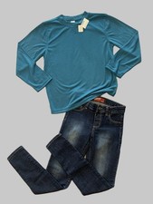 Girls Arizona Slim Jeggings Size 12 New Children's Place Long Sleeves Size 10/12 picture