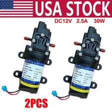 2PCS DC12V Water Pump 60PSI Self Priming Sprayer Diaphragm Pump Automatic Switch picture