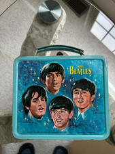 🔥RARE VINTAGE 1965 The Beatles Lunch Box with Thermos Lunchbox tin kit pail 🔥 picture
