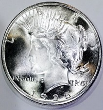 ⭐️1925 P PEACE DOLLAR⭐️FLAWLESS⭐️SUPERB GEM BU+++⭐️CAKED ON LUSTER⭐️WOW⭐️ picture