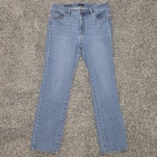 Talbots Jeans Women's Size 12P Blue Straight Leg Jean Solid picture