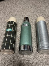 Vintage Aladdin's Stanley Thermos Steel 32 & THERMOS Cup King Seeley Norwich 2 picture