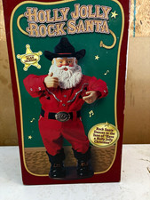 Rock Santa Collectibles Animated Santa Figurine Christmas Decor Freestanding picture