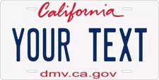 California 2011 Custom State License Plate Personalized 12