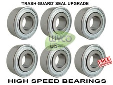 6 SPINDLE BEARINGS FOR JOHN DEERE 318, 317, 300,140, 112,110, SIZE 1.78