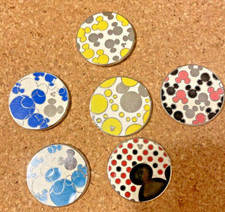 WDW 2010 Hidden Mickey Brights Watches Complete Set of 6 Disney Lanyard Pins picture