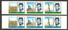 Qatar 1966 Kennedy MNH imperforated set of 6, Imperforated set original with ori picture