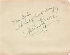 Miriam LaVelle Signed Autographed 4.5x6 Page 1940s Actor picture