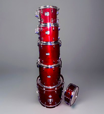 Yamaha Stage Custom 6-Piece Cranberry Drum Set, Snare Stand, Mounting Tom Racks picture