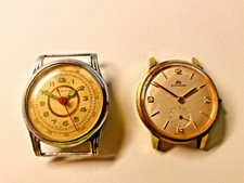 Vintage Bucherer & Cimier Men's Wrist Watches. Not working  for parts or repair picture