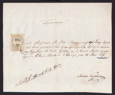 1859 Sombor Serbia Old Serbian Cyrillic Receipt Slavonic Document Austria picture