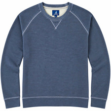 johnnie-O Crewneck Pullover Cotton Knit Sweatshirt Gray Solid Logo Men's XL picture