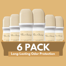 Avon Far Away Roll-On Antiperspirant Deodorant 2.6 fl oz, Long-Lasting (6-Pack) picture