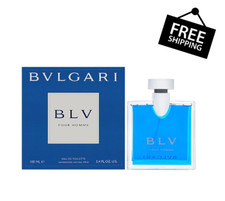 Bvlgari BLV Pour Homme 100ml 3.4.oz Eau de Toilette Spray New In Box picture