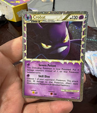 The Pokémon Company Crobat PRIME 84/95 Unleashed Holo Ultra Rare EN 2010 130 HP picture